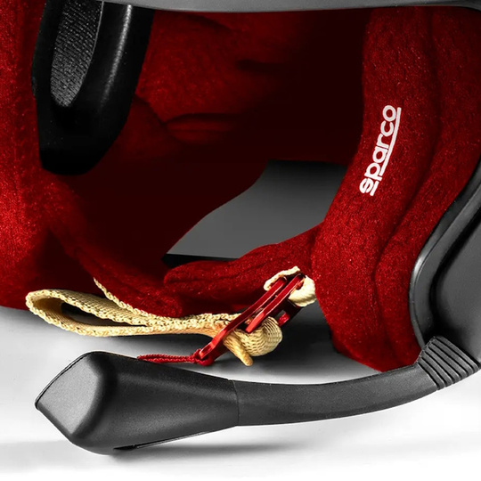 Sparco Flux RJ-i Helmet Black/Red (FIA)