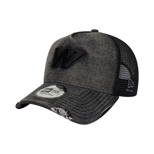 2026 Williams F1 New Wave Denim Trucker Hat Black