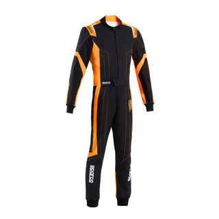 Sparco THUNDER Kids Karting Suit Black/Orange (FIA)