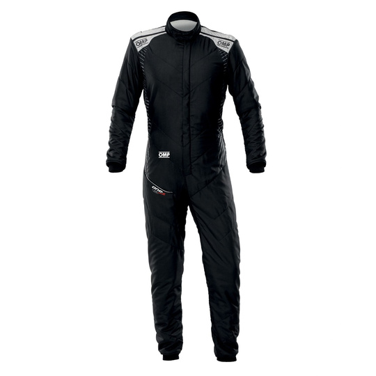 OMP ONE-S AIR Race Suit Black-Silver (FIA)