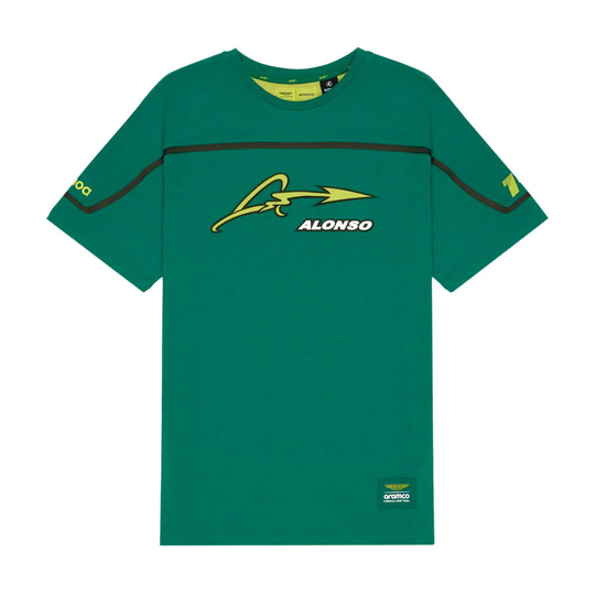 2024 Aston Martin F1 Mens Alonso Kimoa Band T-shirt green