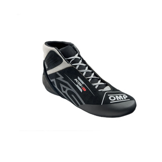 OMP KS-3 MY26 Kids Racing Shoes Black/Silver