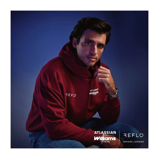2026 Williams Racing Mens Carlos Sainz Drivers Hooded sweatshirt