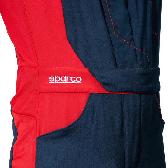 Sparco Sprint Advanced Asymetrical Race Suit Navy Blue/Red (FIA)