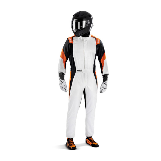 Sparco Competition MY22 Racing Suit white-orange (FIA)