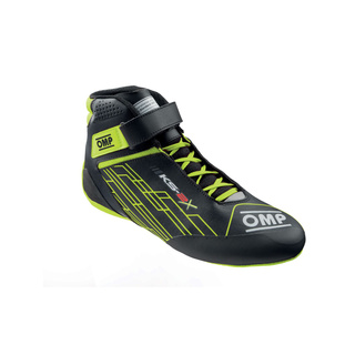 OMP KS-2X Kids Racing Shoes Black/Yellow (FIA)