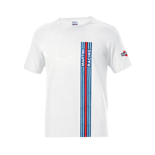 Sparco Mens Martini Racing Stripes t-shirt white