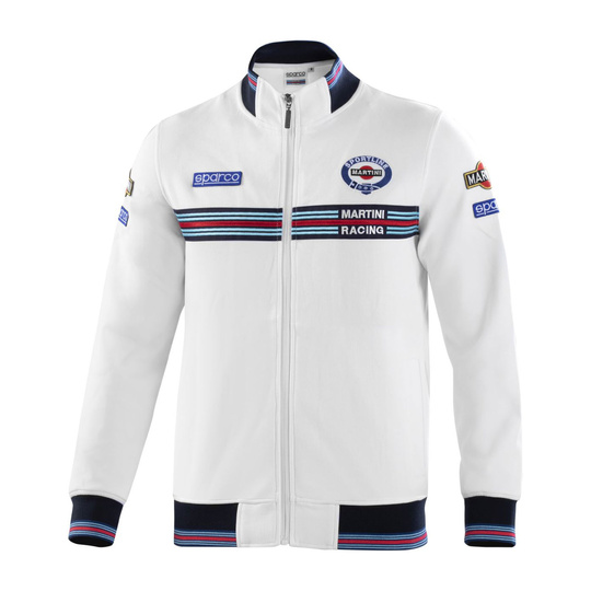 Sparco Martini Racing Zip Sweatshirt White