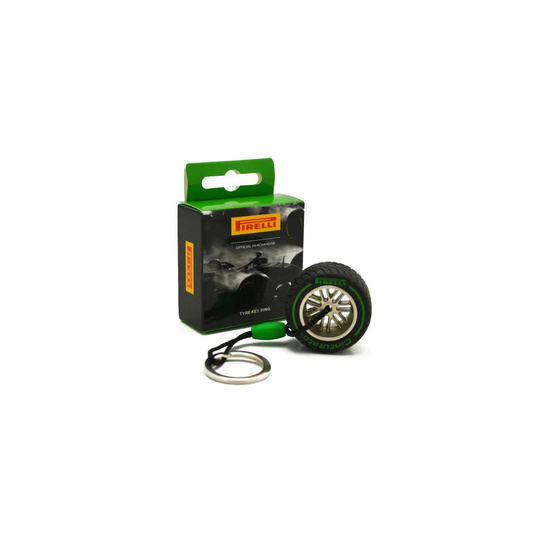 Pirelli Tyre Keyring green