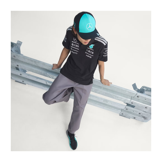 2026 Mercedes AMG F1 Team Polo Shirt Black