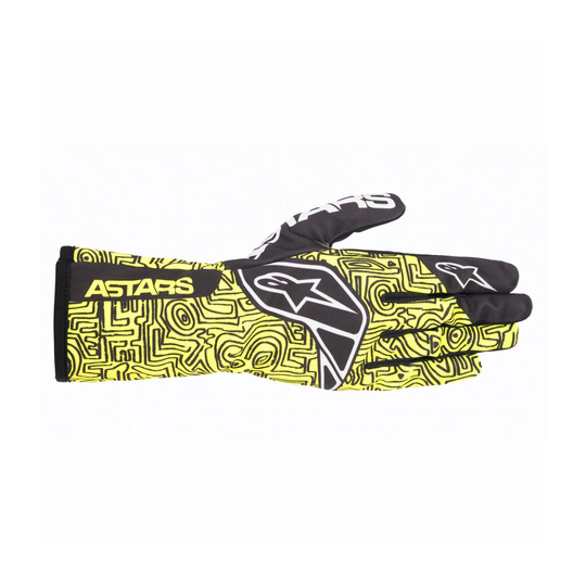 Alpinestars TECH-1 K RACE V2 VERTICAL Karting Gloves Yellow