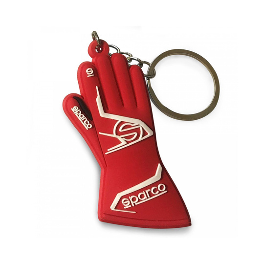 Sparco GLOVE Keyring Red