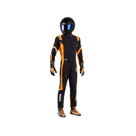 Sparco THUNDER Karting Suit Black/Orange (FIA)