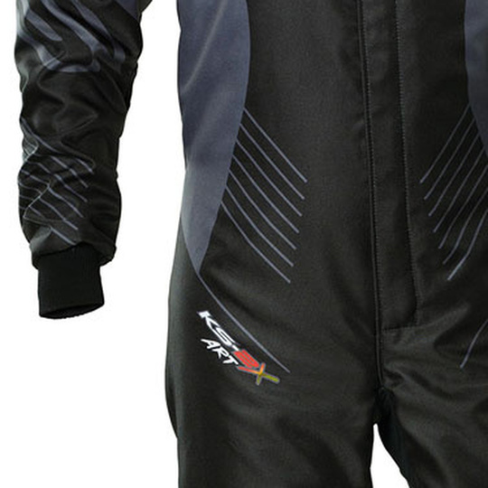 OMP KS-2X Art Kids Karting Suit Black/Yellow (FIA)