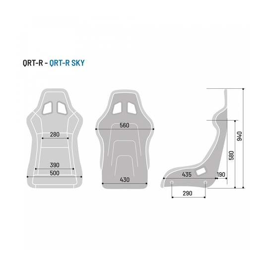 Sparco QRT-R SKY MY19 Racing Seat (FIA)