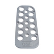 OMP Driver Left Footrest Silver