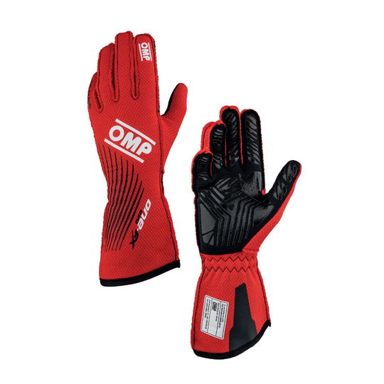 OMP One EVO FX MY26 Racing Gloves Red (FIA)
