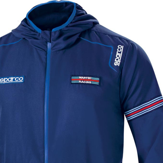 Sparco Wilson Martini Racing Rain Jacket Navy Blue