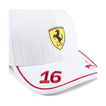 2025 Scuderia Ferrari F1 Leclerc White Team Baseball Cap