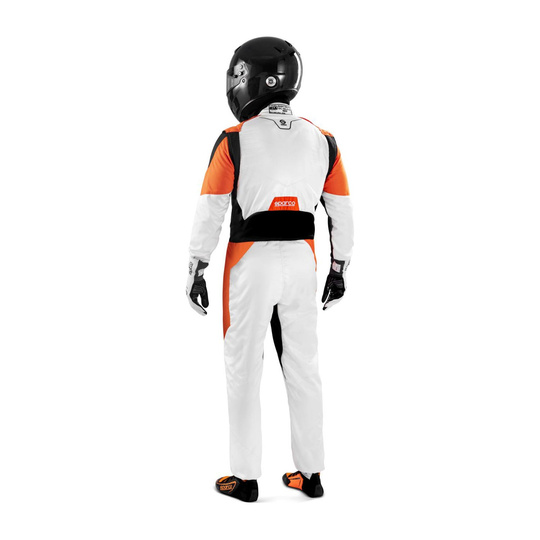 Sparco Competition MY22 Racing Suit white-orange (FIA)