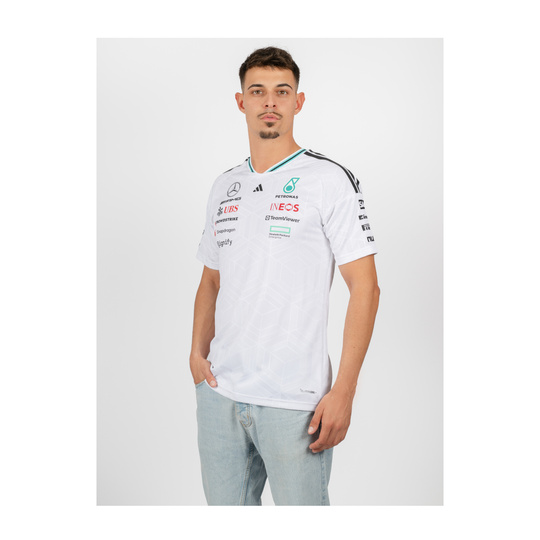 2026 Mercedes AMG F1 Mens Team Authentic T-shirt white