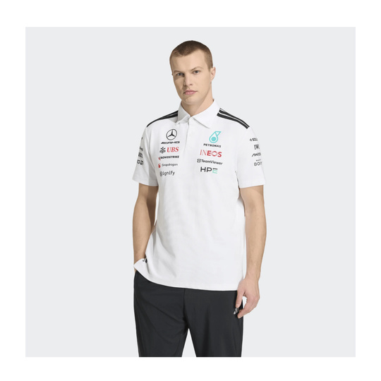 2026 Mercedes AMG F1 Mens Team Polo shirt white