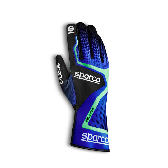Sparco RUSH MY20 Karting Gloves blue-green