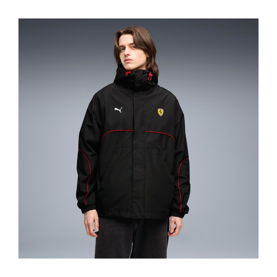 2026 Scuderia Ferrari F1 Rain Jacket Black