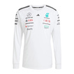 2025 Mercedes AMG F1 Mens Team Longsleeve T-shirt white