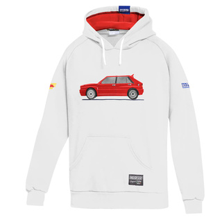 Sparco Lancia HF Delta Integrale Hoodie – white-red
