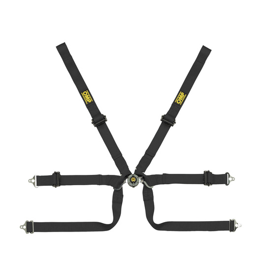 OMP TECNICA Formula 6 - point Safety Belts black