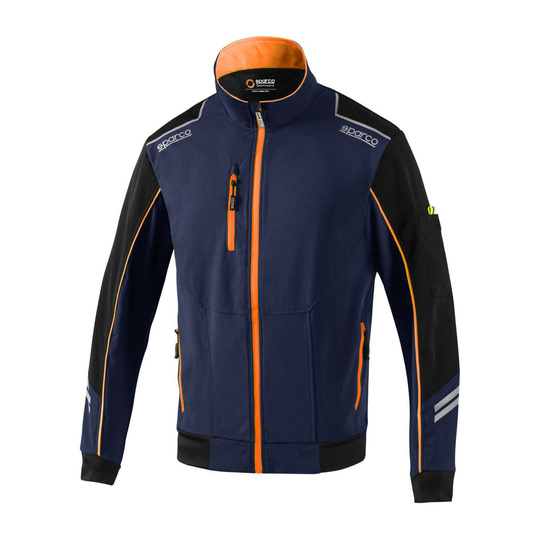 Sparco Tech Jacket Navy Blue/Orange
