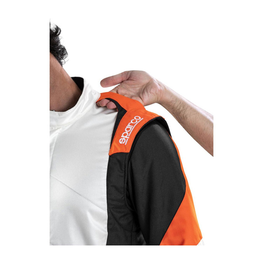 Sparco Competition MY22 Racing Suit white-orange (FIA)
