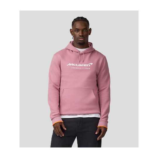 2025 McLaren F1 Mens Essentials Hooded Sweatshirt pink