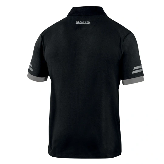 Sparco Tech Polo Shirt Black