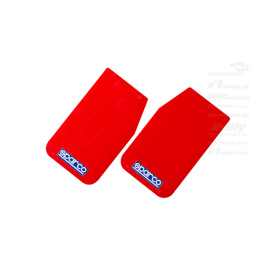 Sparco Rigid Mud Flaps Red (FIA)
