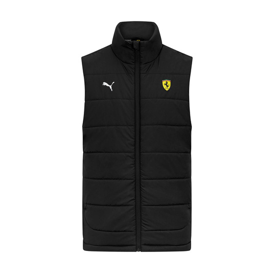 2024 Ferrari F1 Mens Logo Gilet Black