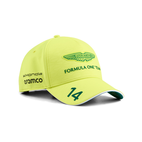 Aston Martin F1 2026 Fernando Alonso Team Cap Lime