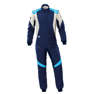 OMP FIRST EVO MY25 Racing Suit navy-white (FIA)