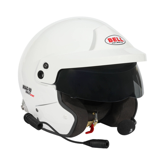 Bell MAG-10 Rally Sport Helmet White (FIA)