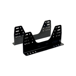 OMP Aluminium Seat Brackets Black - 400 mm