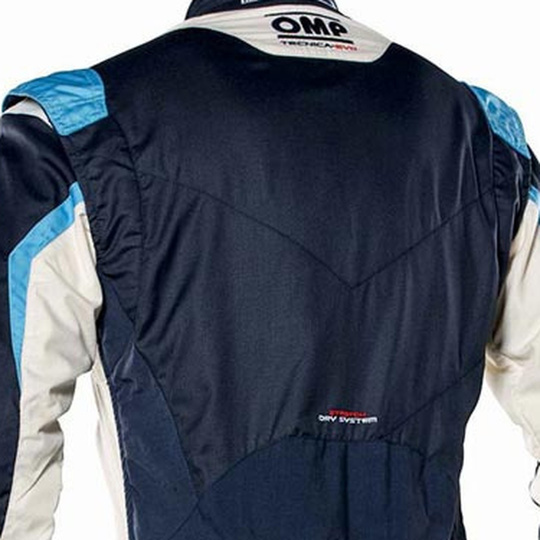 OMP Tecnica EVO MY23 Race Suit Navy Blue/White (FIA)