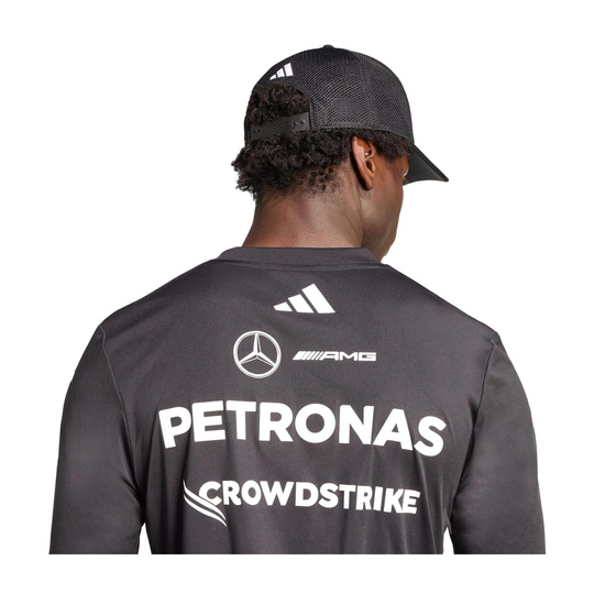 2025 Mercedes AMG F1 Mens Team Longsleeve T-shirt black