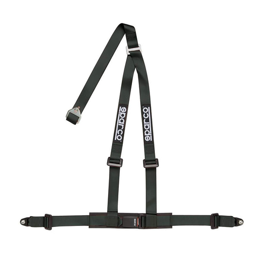Sparco Club H-3 3-Point Harness Black (ECE)