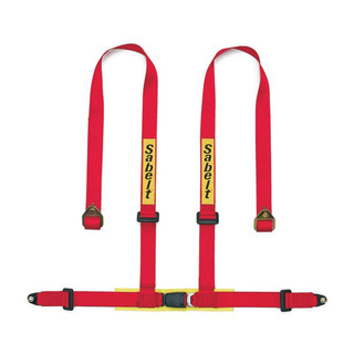 Sabelt 2" 4-Point Harness Red (ECE) Bolt-On