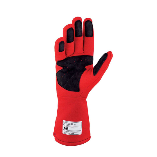 OMP DIJON MY25 Racing Gloves Red (FIA homologation)