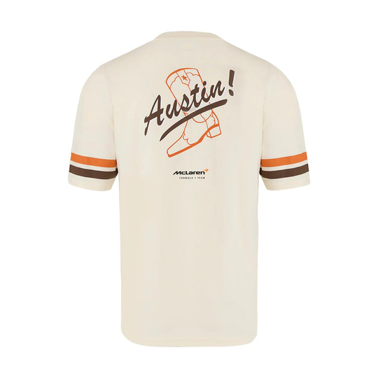 2025 McLaren F1 Mens Austin GP T-Shirt beige