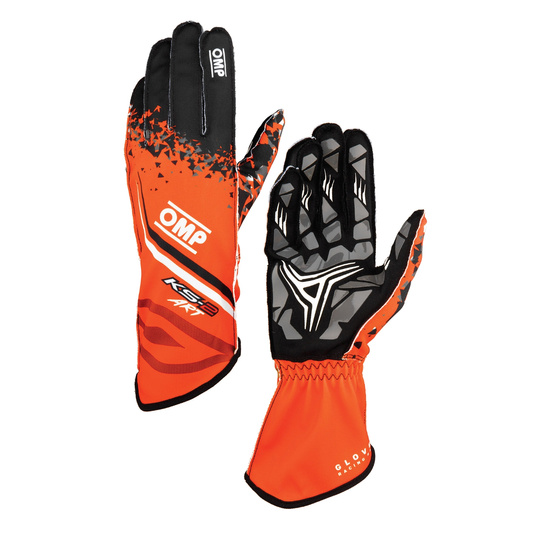 OMP KS-2 ART my2025 Karting Gloves Orange