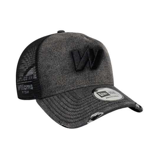 2026 Williams F1 New Wave Denim Trucker Hat Black