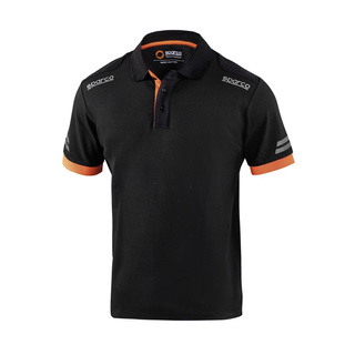 Sparco TECH Mens Poloshirt black-orange